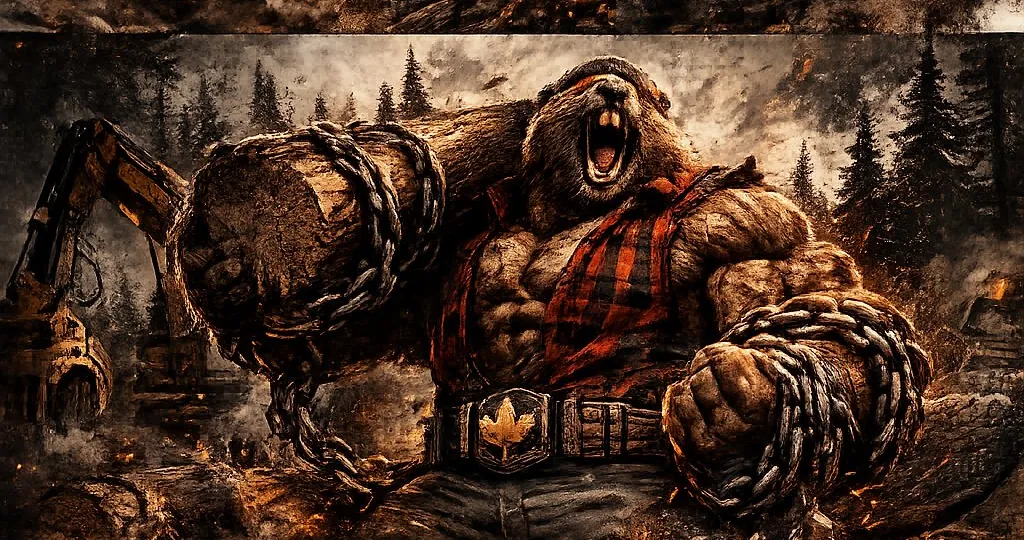 The Titan hoisting a log clean off the forest floor